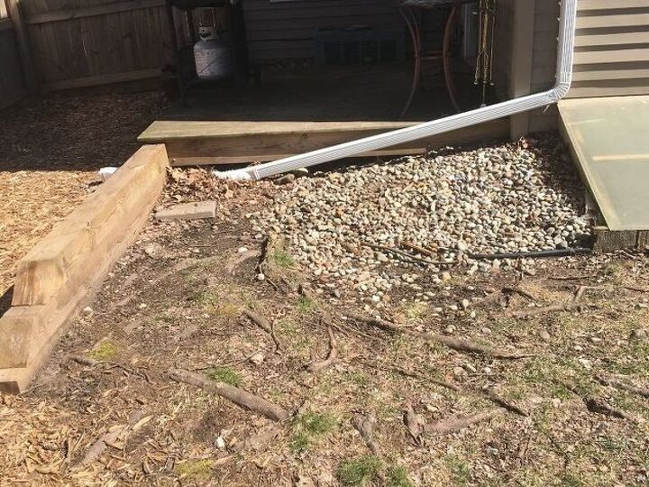 q how to build a patio over roots