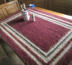 when you cant find a rug paint one