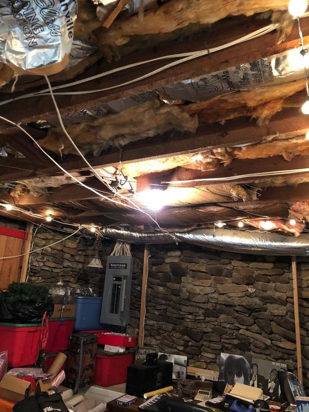 q i would love to finish the ceiling in my basement inexpensively