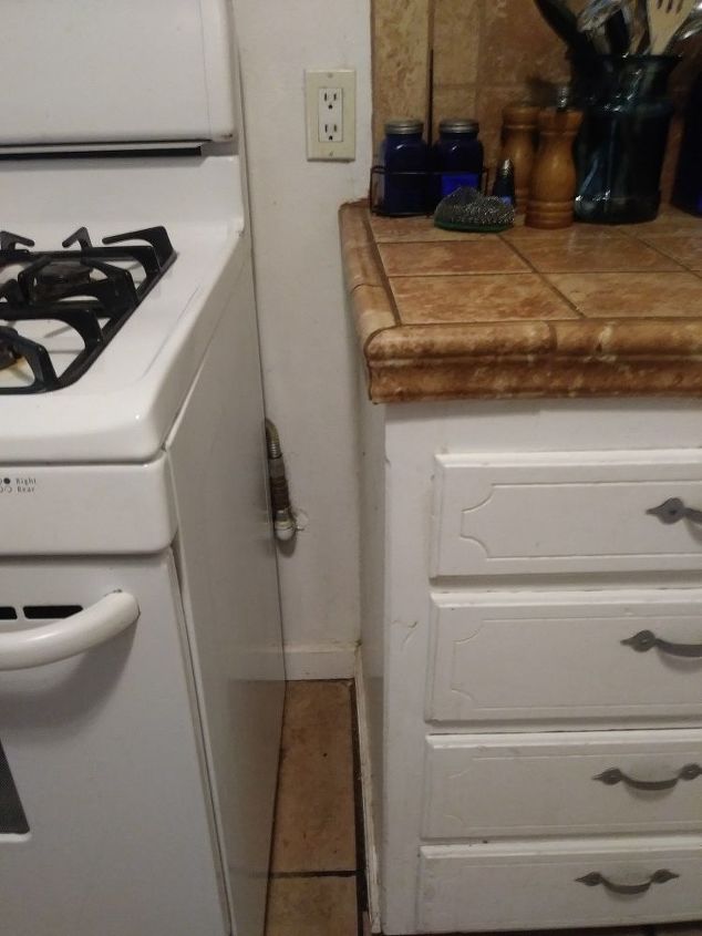 how do i fix the space between the stove and counter