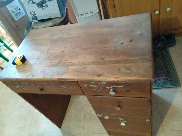 a desk upcycle into a small island cart part 2