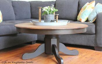 DIY Round Farmhouse Coffee Table