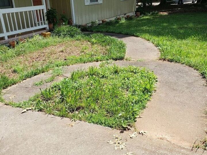 q what can i do to make my walkway look better without replacing it