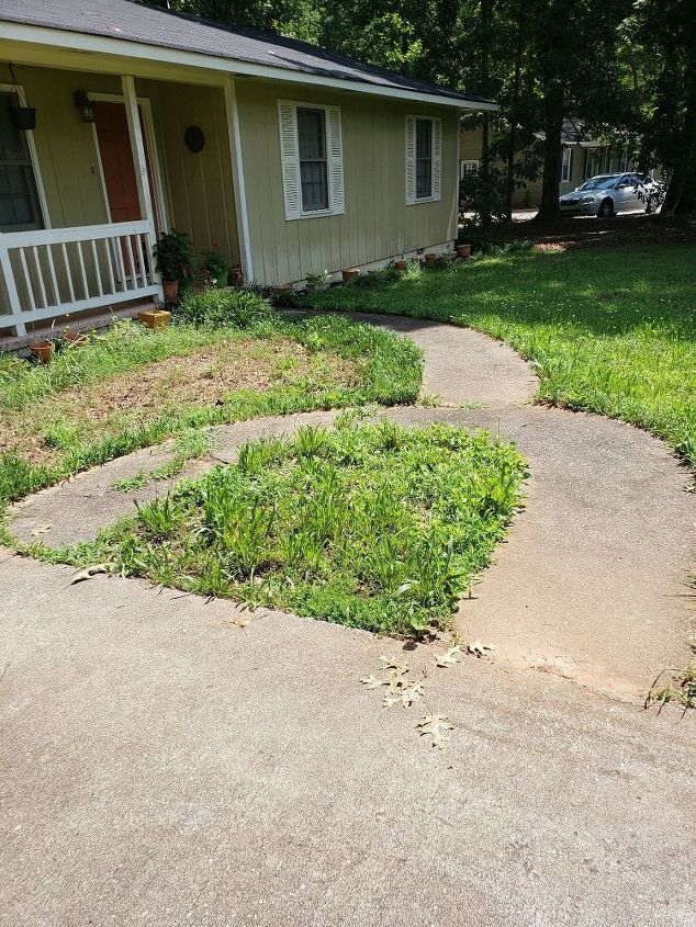 q what can i do to make my walkway look better without replacing it