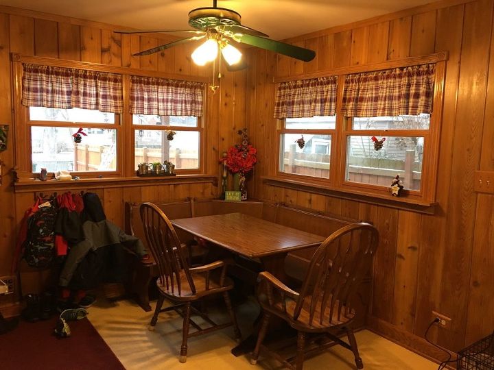 q kitchen colors to help brighten a very wood room
