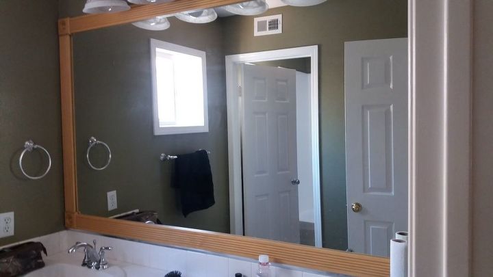 q what can i do about this mirror frame