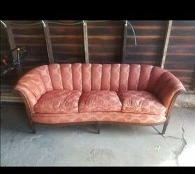 how do i deconstruct this vintage sofa to turn into a queen headboard
