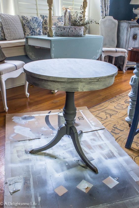 give new life to a well worn library table