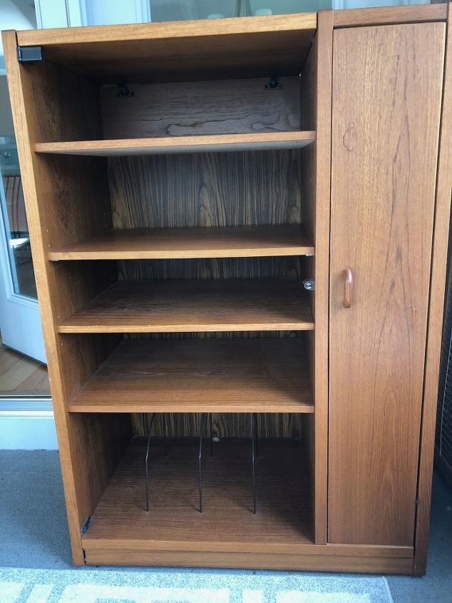 q what to do with old teak cabinet