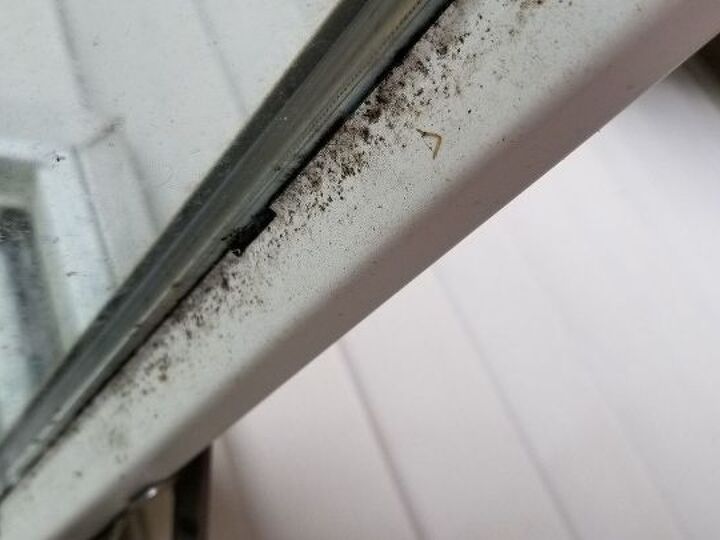 q how to clean yuckiness from my window frames