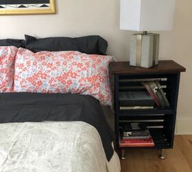 my wood crate nightstand