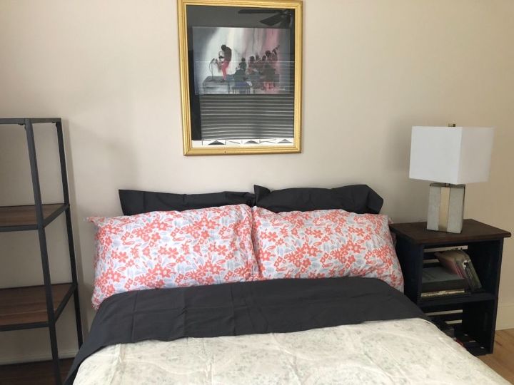 my wood crate nightstand