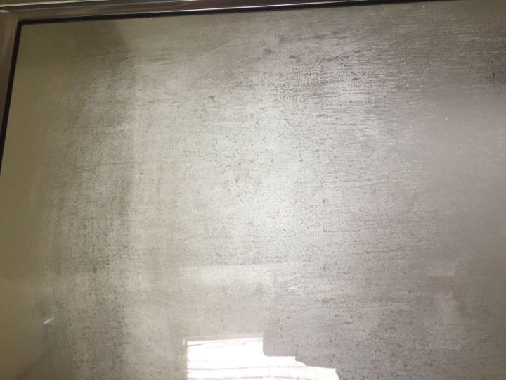 q any ideas on removing soa stains from shower door