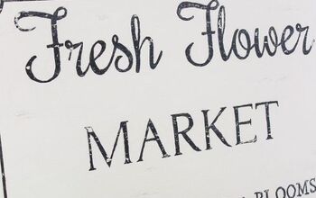 Cartel del mercado de flores frescas
