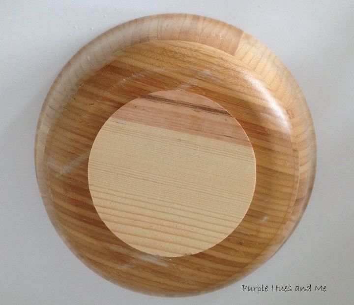 restyle a thrift store wooden bowl