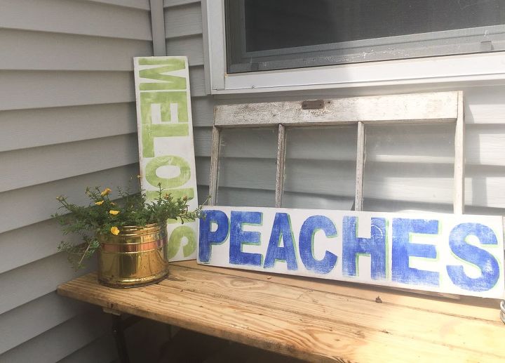 how to make vintage inspired produce signs