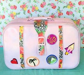thrift store suitcase makeover