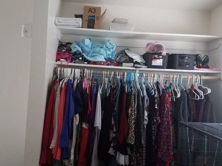 q what can i do to pretty up an open closet