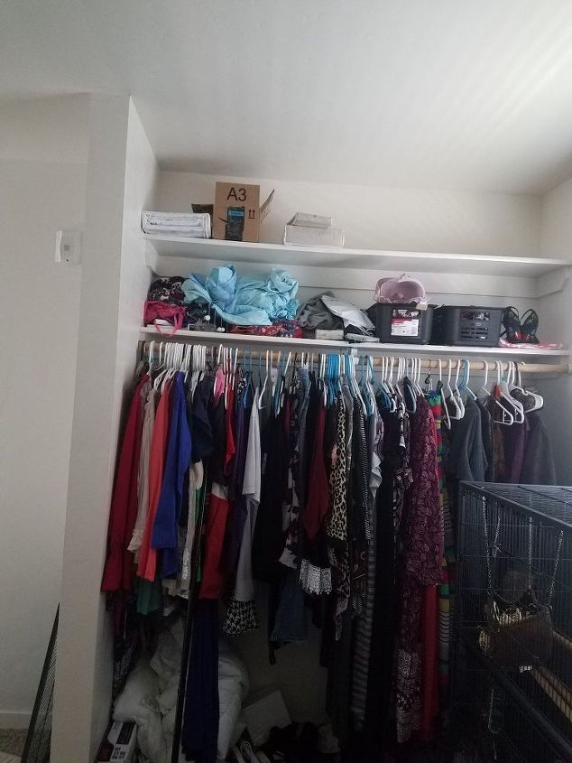 q what can i do to pretty up an open closet