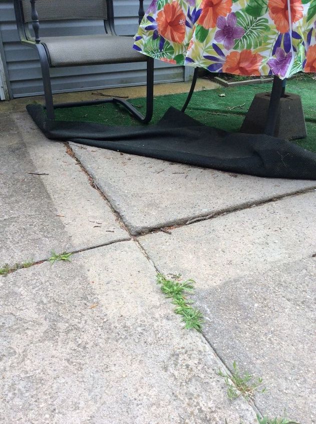 q any ideas for leveling concrete patio squares