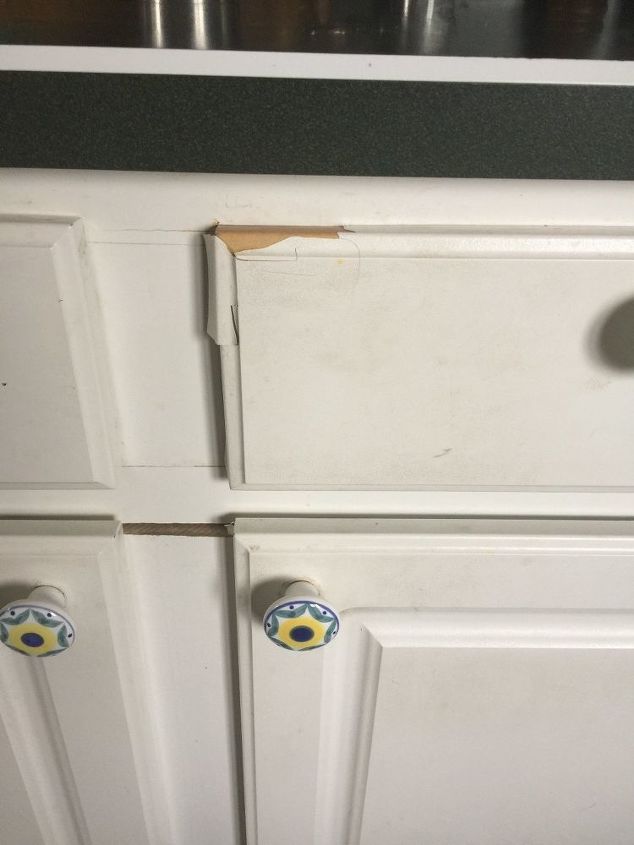 my laminate drawers and doors are peeling and cracking help