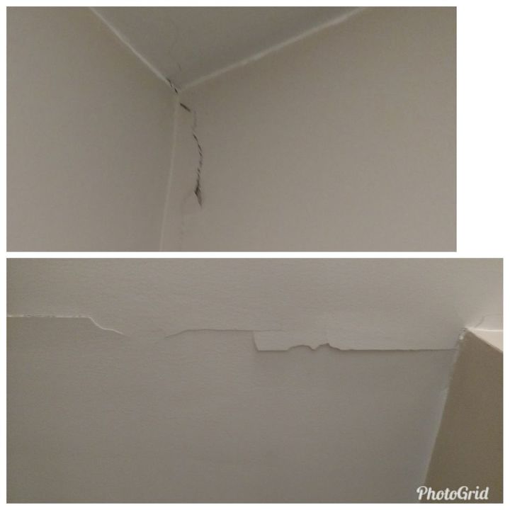q ceiling and wall problem in bathroom