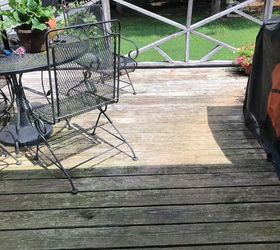 q what should i do to improve my old weathered deck