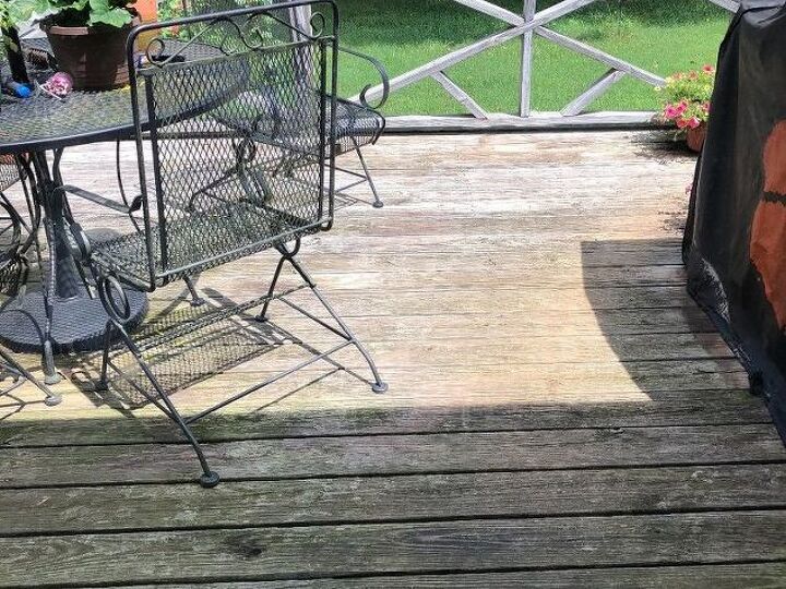 q what should i do to improve my old weathered deck