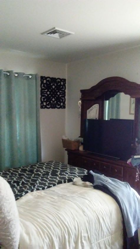 q what can i do to this small ugly bedroom to make it beautiful