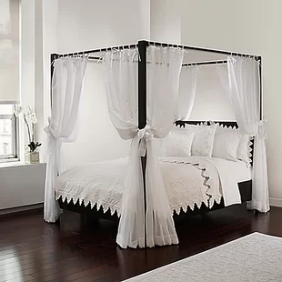 q how to make cheap wooden bed canopy