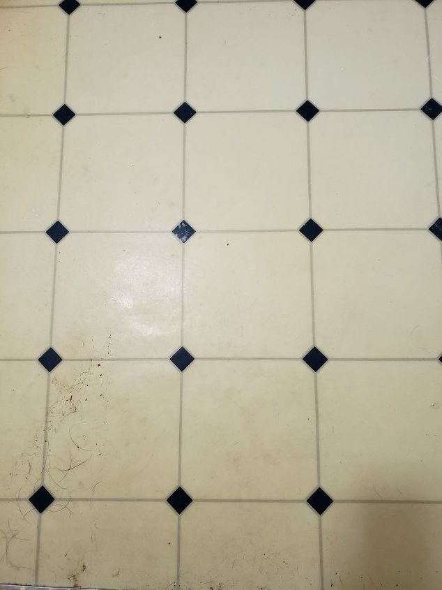 q how do you paint a linoleum bathroom floor