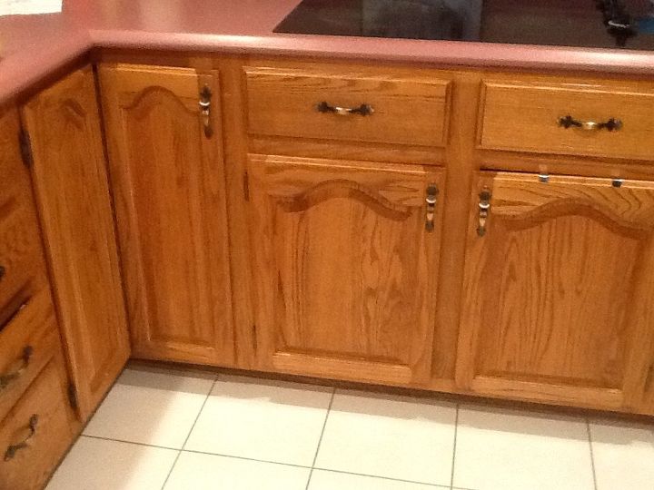 q my builder s oak cabinets desperately need a refresh