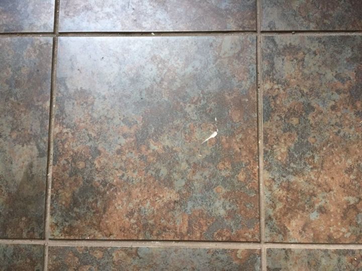 How to repair porcelain floor tile that has a nick and a crack in it. |  Hometalk