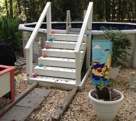 above ground pool steps