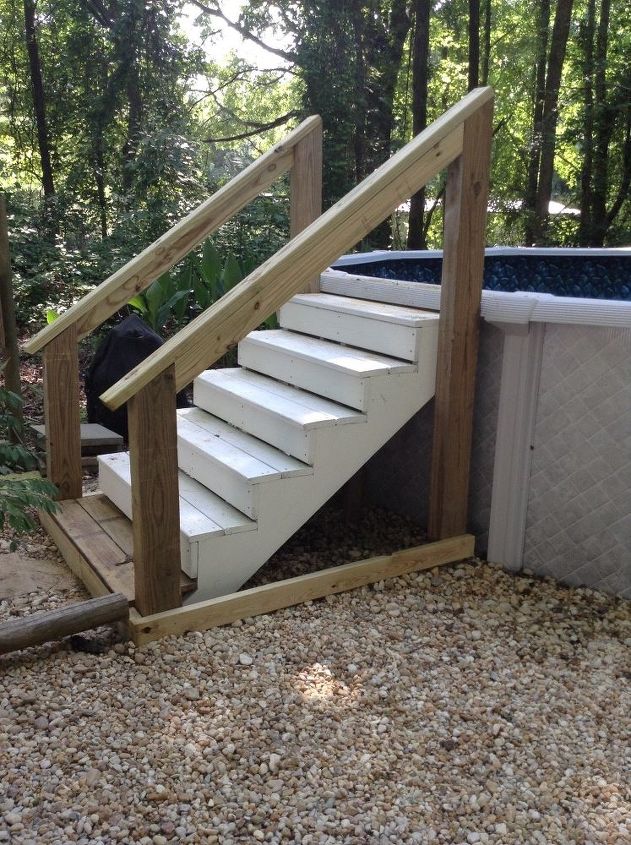 Above Ground Pool Steps Hometalk
