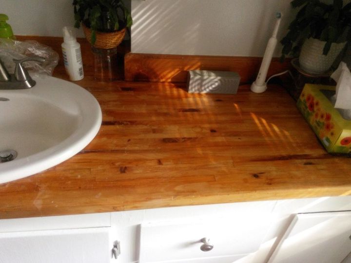 best way to refinish wood vanity top