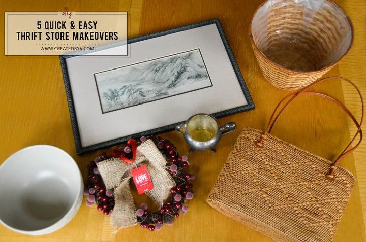 5 quick easy thrift store makeovers