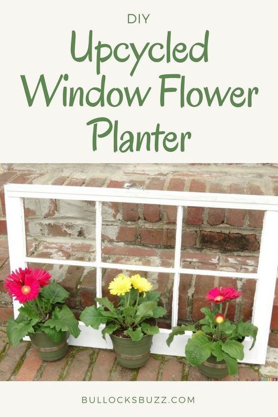how to make an upcycled window flower planter