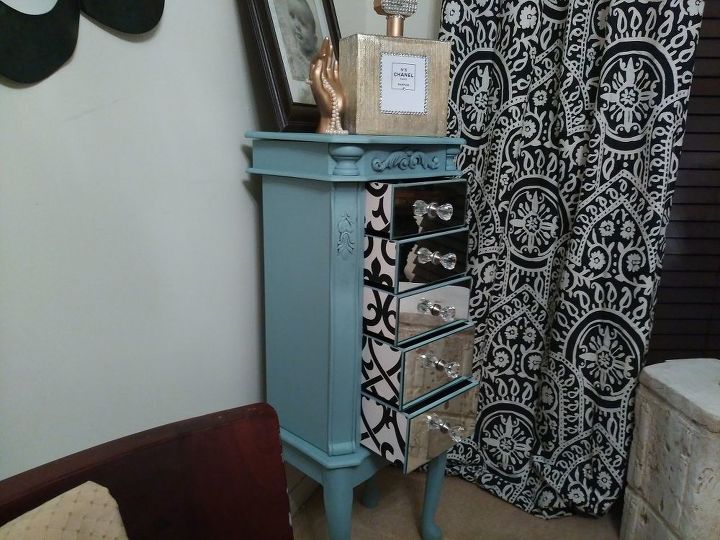 jewelry armoire makeover