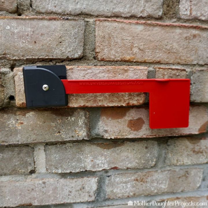 como substituir um sinalizador de caixa de correio em uma caixa de correio brick