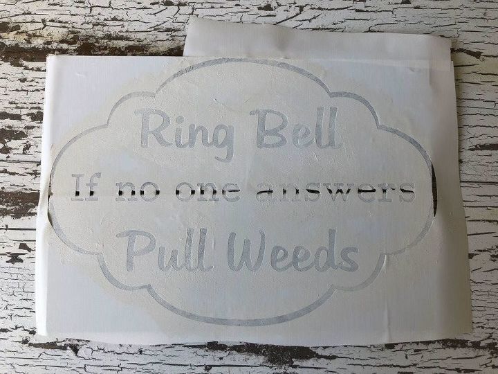 ring bell if no one answers pull weeds front door sign