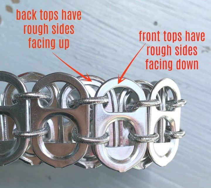 recycled pop top bracelet