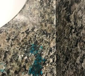 q removing stain in granite countertop