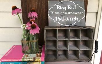 Ring Bell - If No One Answers - Pull Weeds - Front Door Sign