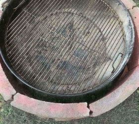 charcoal grill and fire pit
