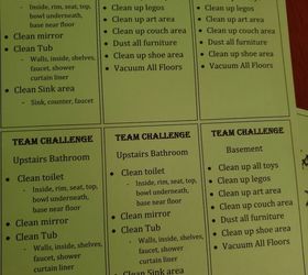 diy chore chart system for kids