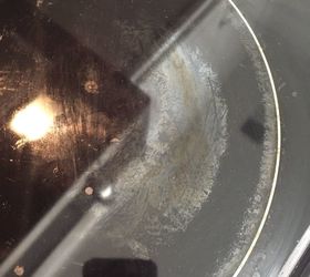 white stain on glass stove top