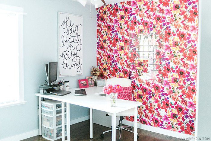 diy fabric covered wall