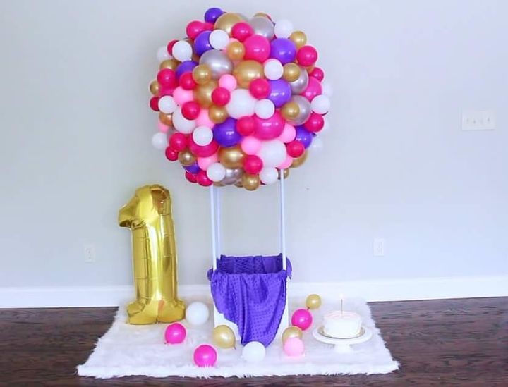 diy organic hot air balloon sculpture decor