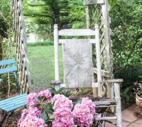 create a garden planter from an old chair